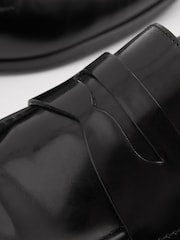 Черный - Reiss Лоферы Bray Patent Leather Saddle - Image 5 of 6