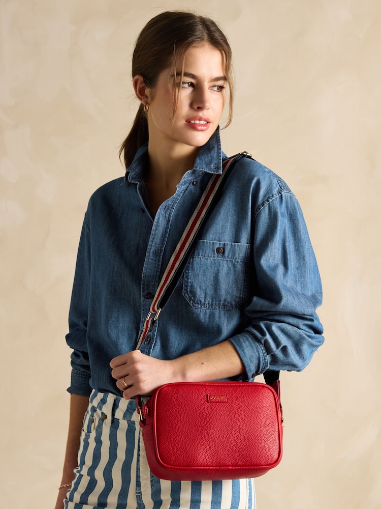Joules Trent Red Cross Body Bag - Image 2 of 7