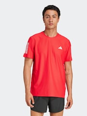 adidas Red Own the Run T-Shirt - Image 1 of 6
