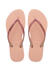 Havaianas Slim Glitter Iridescent Sandals - Image 2 of 8