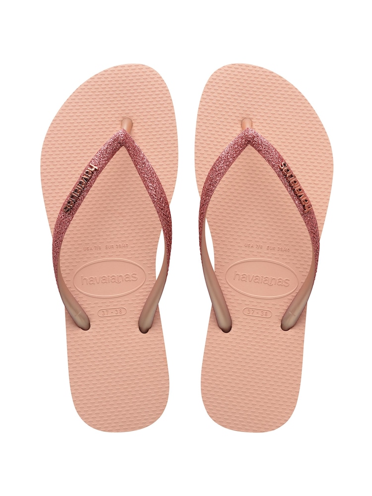 Havaianas Slim Glitter Iridescent Sandals - Image 2 of 8