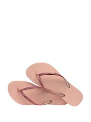 Havaianas Slim Glitter Iridescent Sandals - Image 3 of 8