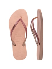 Havaianas Slim Glitter Iridescent Sandals - Image 4 of 8