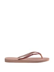 Havaianas Slim Glitter Iridescent Sandals - Image 5 of 8