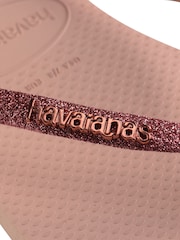 Havaianas Slim Glitter Iridescent Sandals - Image 7 of 8