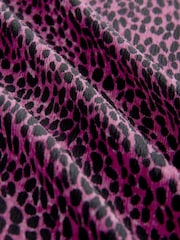 Pink Animal Print Flutter Sleeve Textured Smart Top - Image 8 of 8