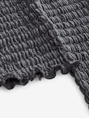 Grey Long Sleeve Textured Top - Image 7 of 7