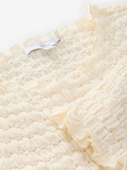 Ecru Long Sleeve Textured Top - Image 7 of 7