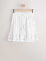 Blanc - Mini-jupe de vacances brodée - Image 5 de 8
