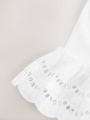 Blanc - Mini-jupe de vacances brodée - Image 8 de 8