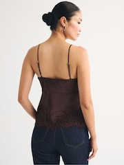 Abercrombie & Fitch Brown Bra-Free Bella Cami Top - Image 2 of 8