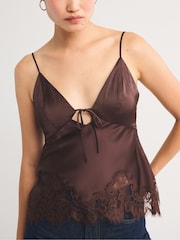 Abercrombie & Fitch Brown Bra-Free Bella Cami Top - Image 5 of 8