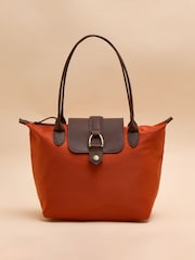 Joules Edie Orange Shopper Bag - Image 1 of 8