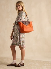 Joules Edie Orange Shopper Bag - Image 3 of 8