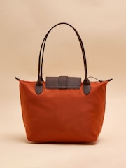 Joules Edie Orange Shopper Bag - Image 6 of 8