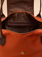 Joules Edie Orange Shopper Bag - Image 7 of 8