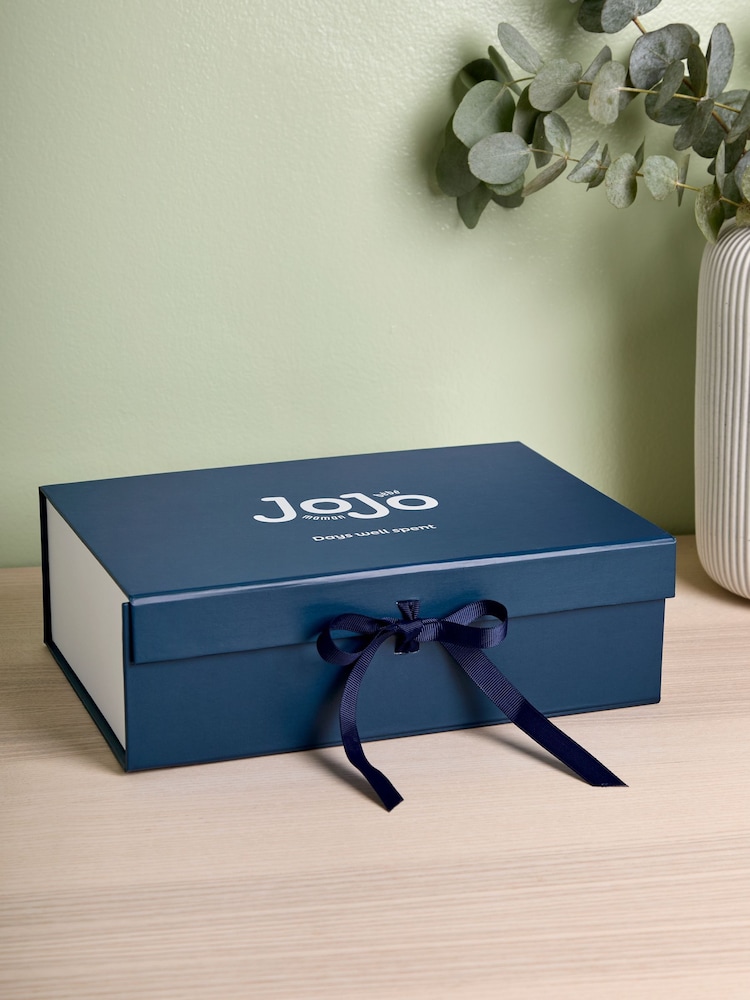 JoJo Maman Bébé Medium JoJo Branded Navy Gift Box - Image 1 of 4 JoJo Maman Bébé Medium JoJo Branded Navy Gift Box - Image 1 of 4