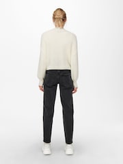 Белый - ONLY Button Down Ribbed Knitted Cardigan - Изображение 2 из 8