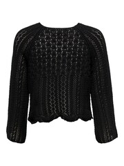 ONLY Black Cropped Crochet Knitted Jumper - Image 5 of 5