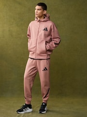 adidas Red Z.N.E Full Zip Hooded Track Jacket - Image 3 of 7