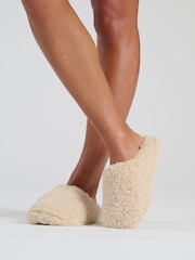Loungeable Cream Cosy Mule Slippers - Image 4 of 4