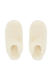 Loungeable Cream Boxed Real Sheepskin Fluffy Mules - Image 5 of 5