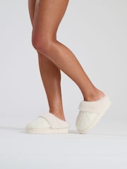 Loungeable Cable Knit Chunky Mule Slippers - Bild 2 von 4