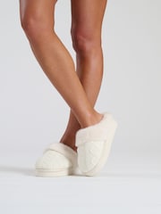 Loungeable Cable Knit Chunky Mule Slippers - Bild 4 von 4