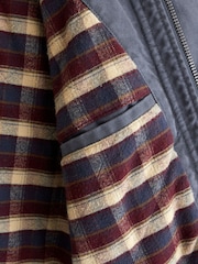 Abercrombie & Fitch Blue Indigo Washed Canvas Worker Jacket - Image 8 of 8