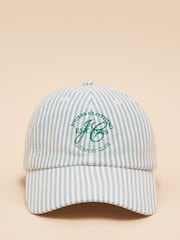 Joules Daley Green Stripe Cap - Image 4 of 7