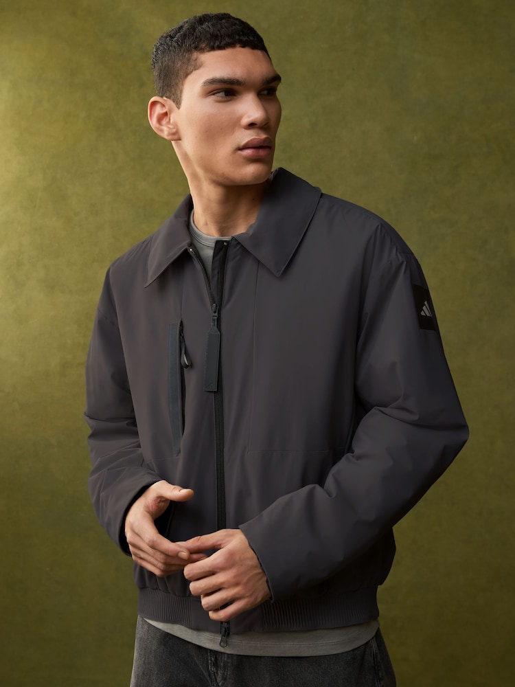 adidas Black MYSHELTER Insulated Shacket - Image 1 of 6