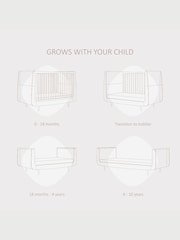 Snuz Walnut SnuzKot Scandi Cot Bed - Image 3 of 8