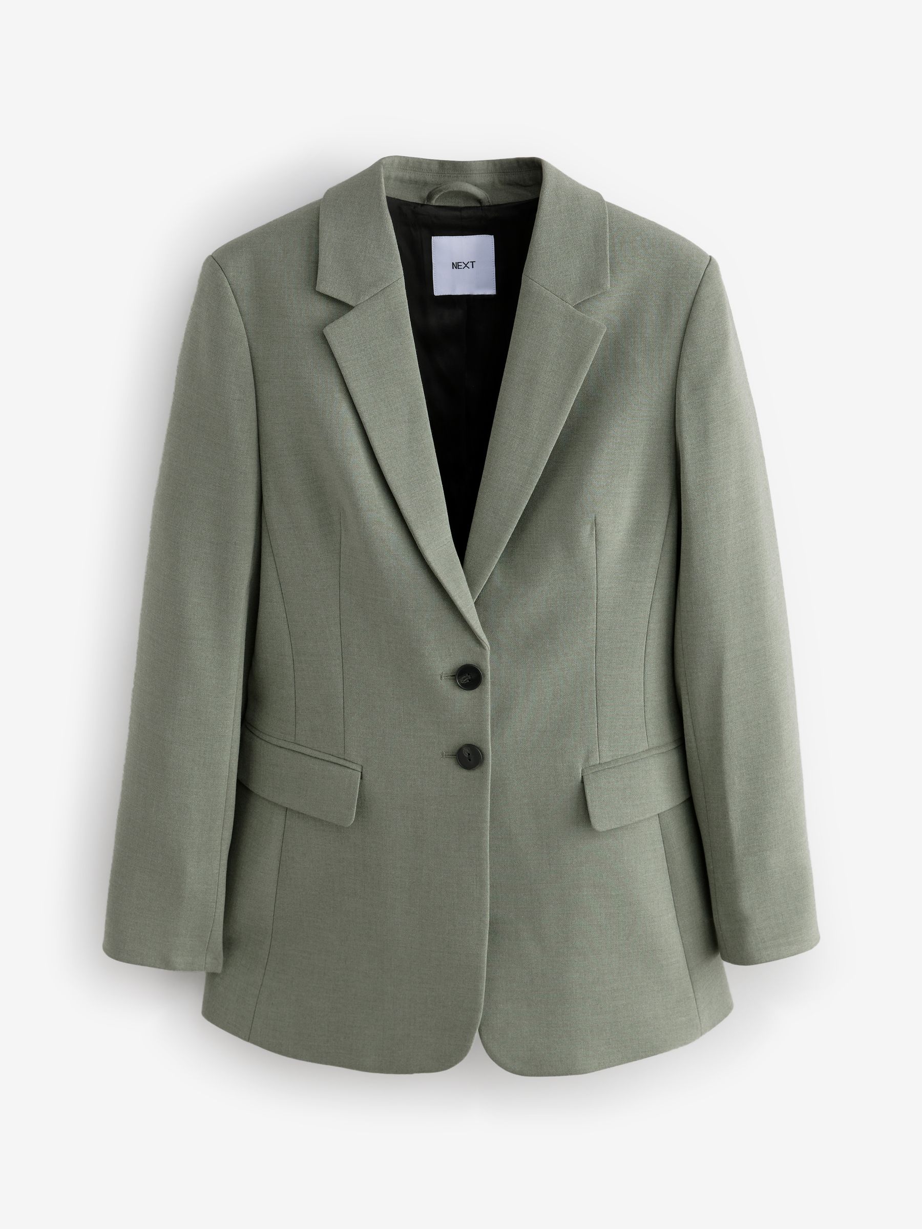 人気を誇る Buy Sage Green Sculpting Cinch Waist Single Breasted Blazer ジャケット・アウター