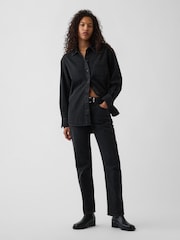 Gap Black Denim Big Shirt - Image 3 of 4