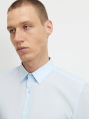 River Island Blue Long Sleeve Slim Fit Shirt - Image 4 of 4