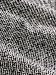 Black/White Boucle Collarless Jacket - Image 7 of 7