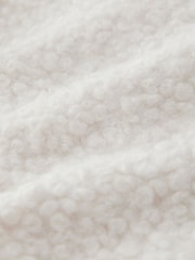 Ecru Boucle Fluffly V-Neck Jacket - Image 8 of 8