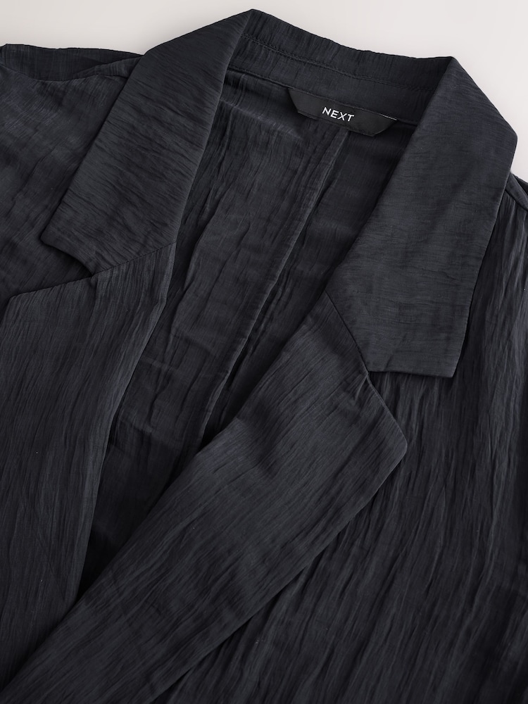 Zwart - Relaxed Textured Blazer - Image 7 of 8