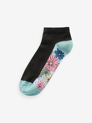 Flowers Footbed Trainers Socks 5 Pack - Image 3 of 6
