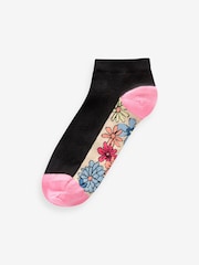 Flowers Footbed Trainers Socks 5 Pack - Image 5 of 6