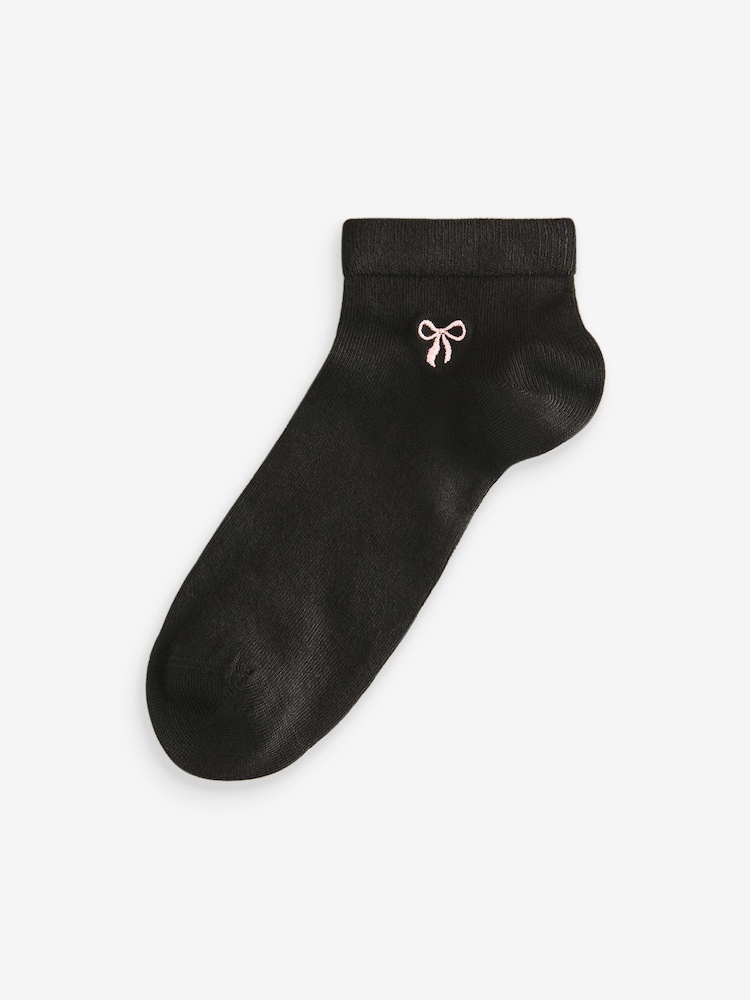 Rosa mit Schleifen - Motif Turnschuhsocken im 5er-Pack - Image 3 of 6