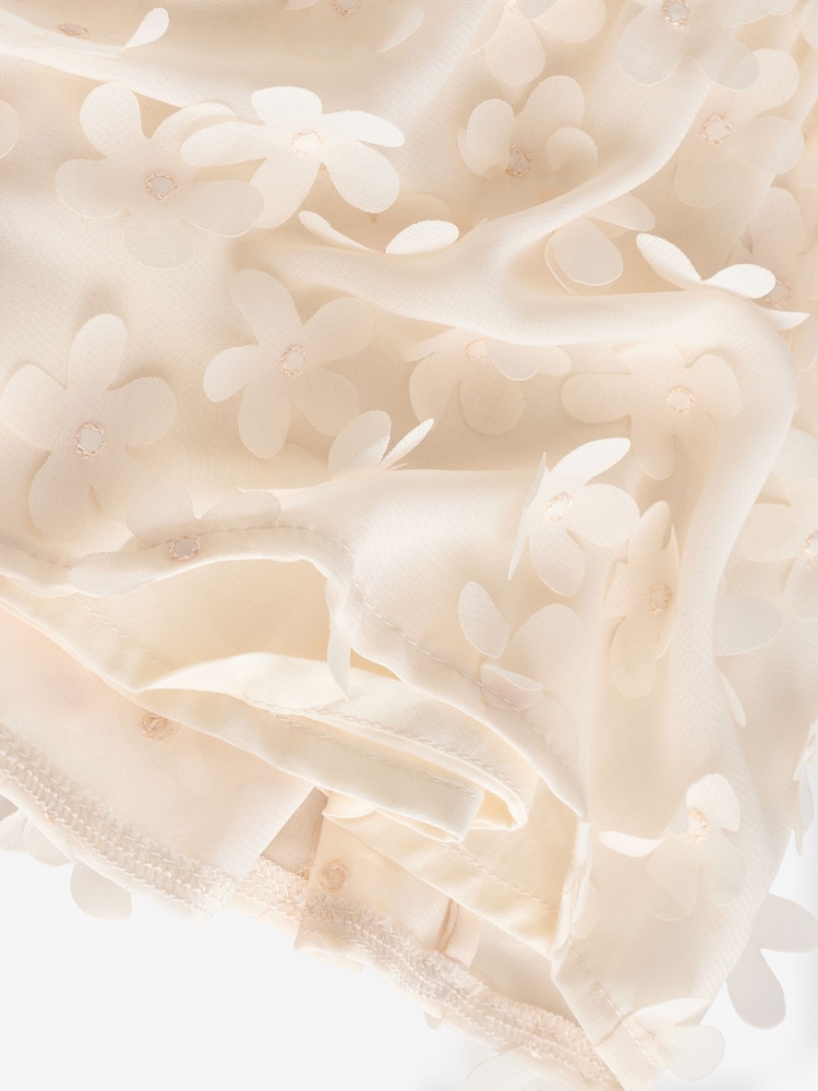 Ecru, Weiß - Kurzärmliges 3D-Blumenkleid (3M.–7J.) - Bild 7 von 7 Ecru, Weiß - Kurzärmliges 3D-Blumenkleid (3M.–7J.) - Bild 7 von 7