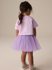 Lilac Purple T-Shirt and Skirt Set (3mths-7yrs) - Image 3 of 9