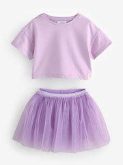 Lilac Purple T-Shirt and Skirt Set (3mths-7yrs) - Image 5 of 9