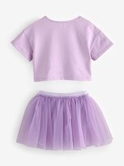 Lilac Purple T-Shirt and Skirt Set (3mths-7yrs) - Image 6 of 9