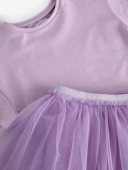 Lilac Purple T-Shirt and Skirt Set (3mths-7yrs) - Image 7 of 9