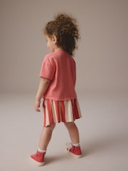 Cherry Pink Short Sleeve Skirt Set (3mths-7yrs) - Image 3 of 9