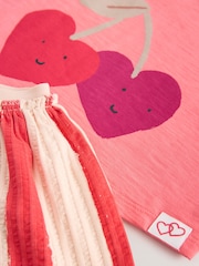 Cherry Pink Short Sleeve Skirt Set (3mths-7yrs) - Image 9 of 9