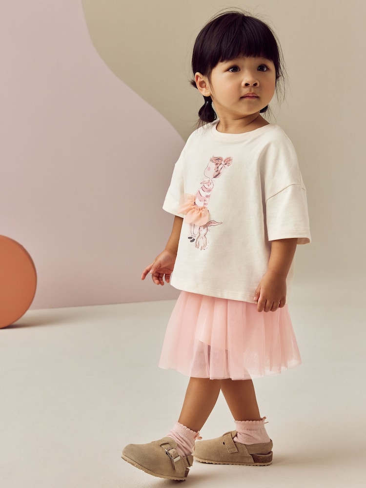 Rose/Blanc - Ensemble Top et Jupes Manches courtes (3mths-7yrs) - Image 3 of 9