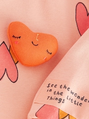 Orange Heart Character Long Sleeve Sweat Dress (3mths-7yrs) - Image 7 of 7